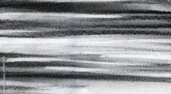 Obraz Abstract background. White and black strokes. Hand-drawn pastel illustration.
