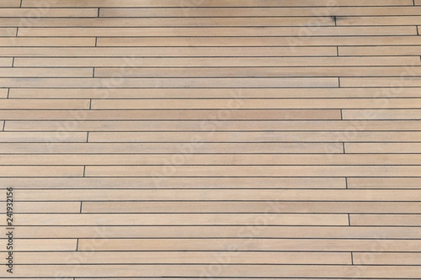 Obraz Wooden deck of a cruise ship