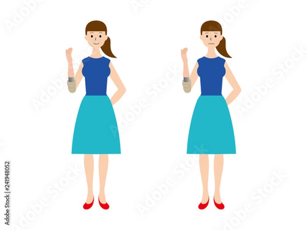 Obraz 義手の女性