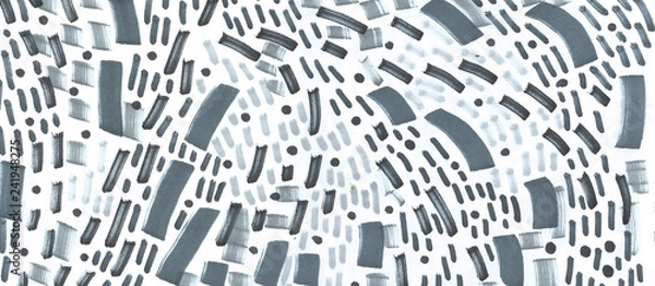 Fototapeta Hand drawn abstract background illustration
