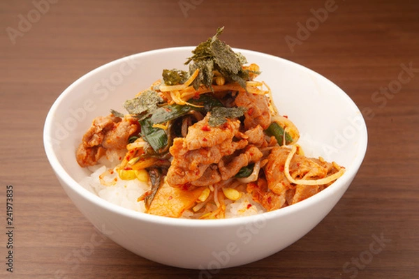 Fototapeta 豚キムチ