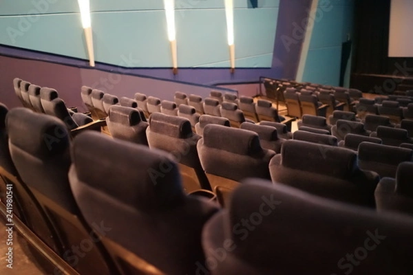 Fototapeta 映画館　椅子　映画鑑賞　シアター　映画　娯楽
