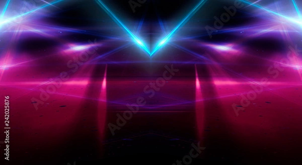 Fototapeta Neon lights background