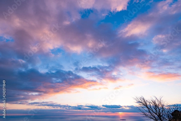 Obraz 相模湾の初日の出　伊豆スカイライン　景色