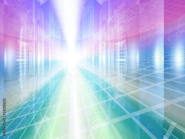 Obraz グリッドのある空間