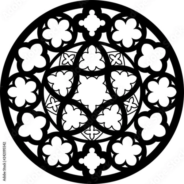 Obraz Exeter, GB, rose window