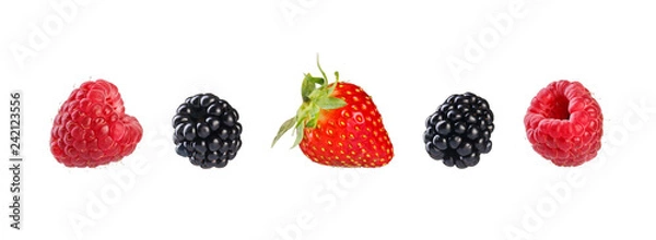 Obraz Zbiór mieszanych jagód.