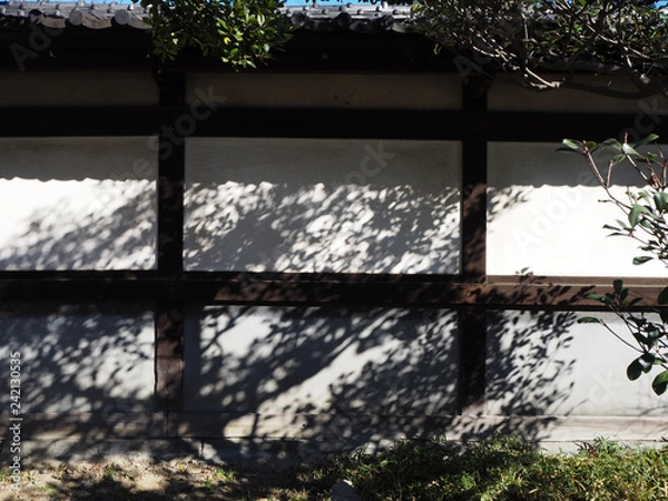 Obraz 旧家の土塀