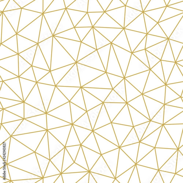 Obraz Vector abstract seamless line pattern with irregular triangles