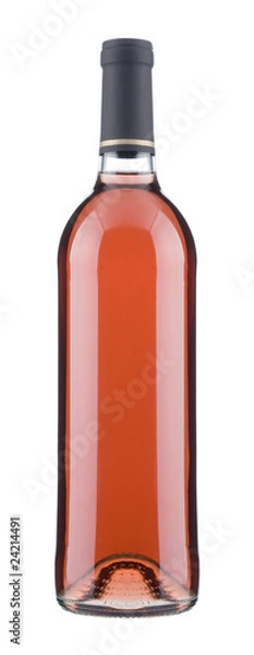 Obraz weinflasche rosé 3