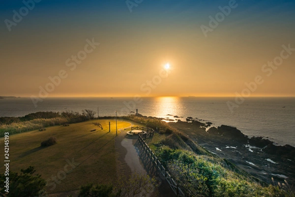 Obraz 城ヶ島の日の出