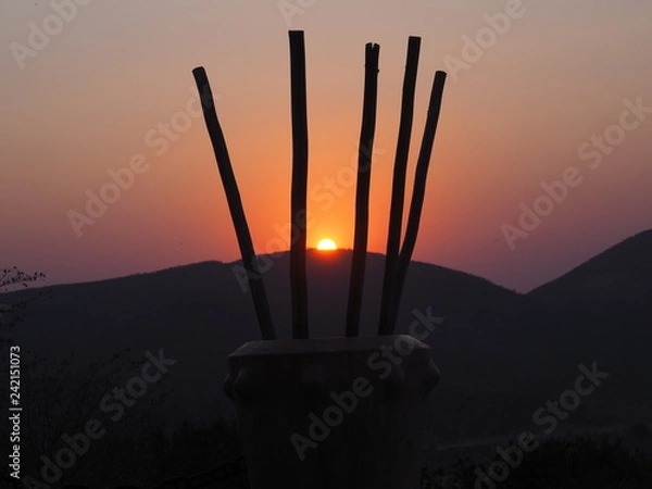 Obraz sunset Namibia