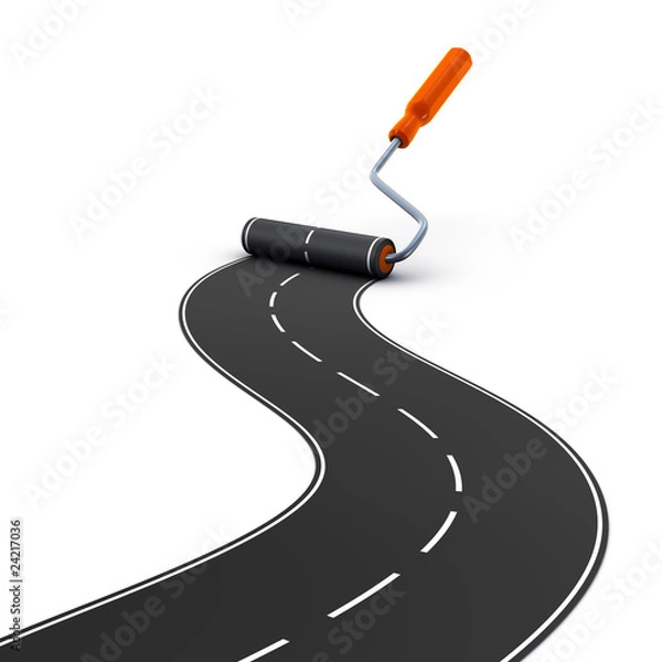 Obraz painting road