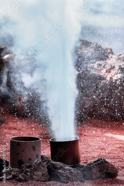Fototapeta geyser lanzarote