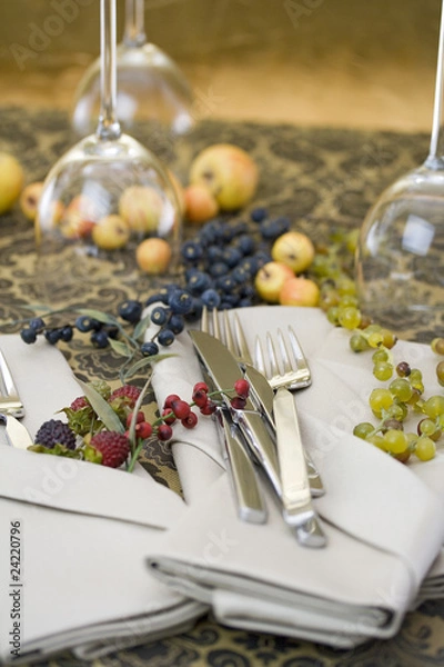 Obraz Herbstliches Tischgedeck