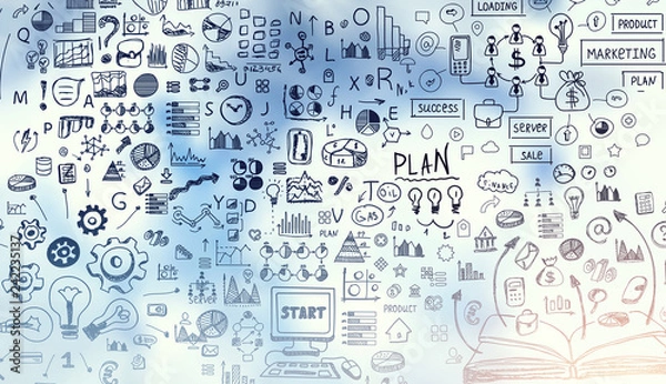 Fototapeta Ideas for success achieving