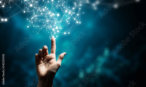 Obraz Tło technologii połączeń