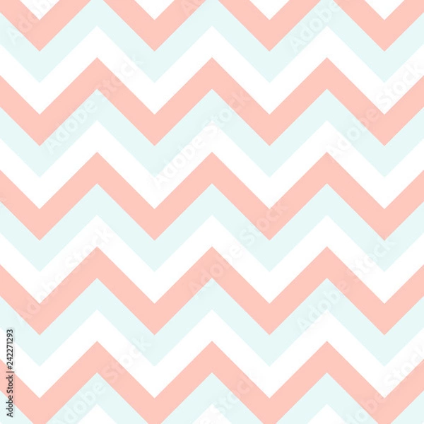 Fototapeta Abstract geometric zigzag pattern background