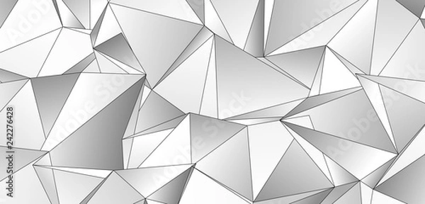 Fototapeta Triangular 3d, modern background