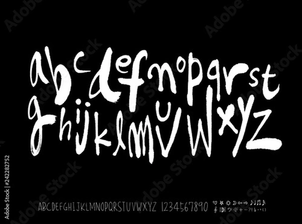 Fototapeta 벡터 문자 / 손으로 쓴 글씨체