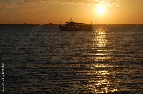 Obraz Sunset on Belém Pará Brazil