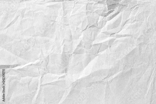 Fototapeta Gray crumpled paper texture