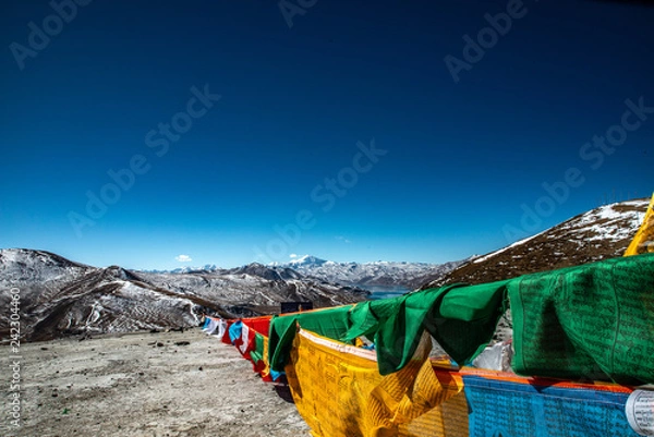 Obraz blue sky in Tibet