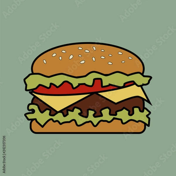 Fototapeta hamburger