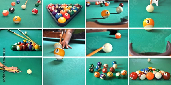 Obraz Billiard game concept