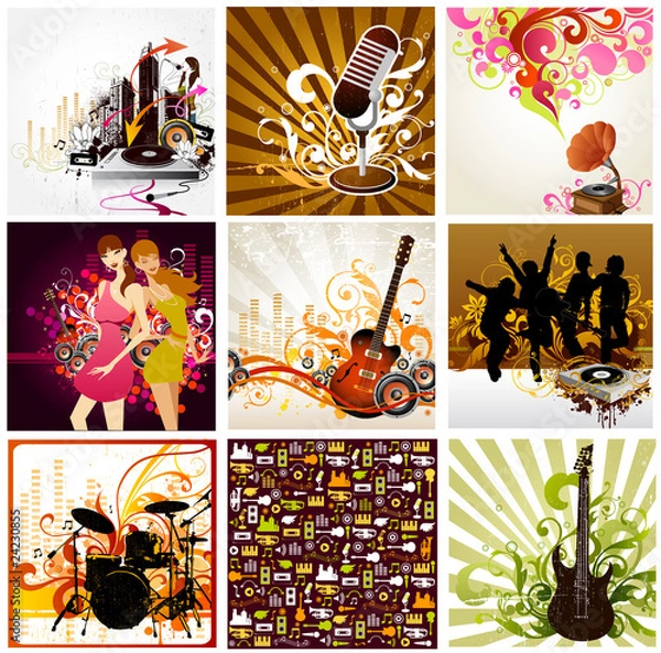 Obraz musical background