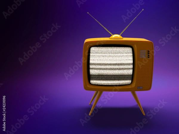 Fototapeta Old fashioned TV set