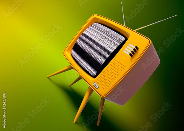 Fototapeta Old fashioned TV set