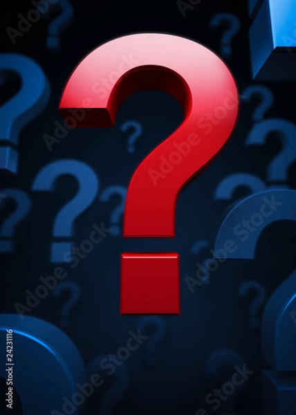 Fototapeta Question mark symbols