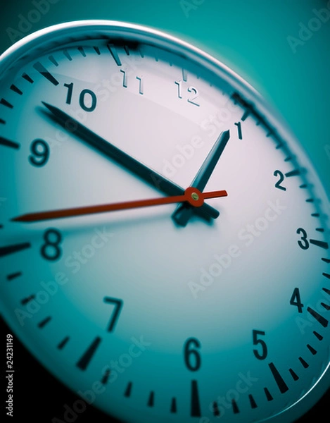 Obraz Wall clock wide angle