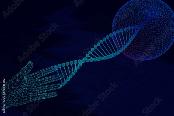 Fototapeta World's DNA