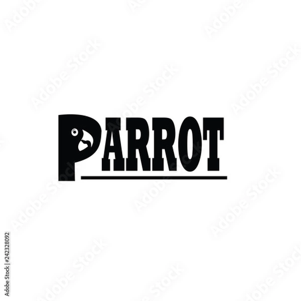 Obraz parrot 02 art logo