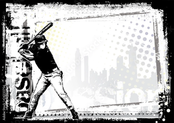 Fototapeta baseball background