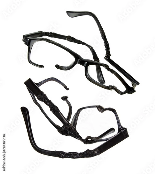 Fototapeta Wrecked Eye Glasses