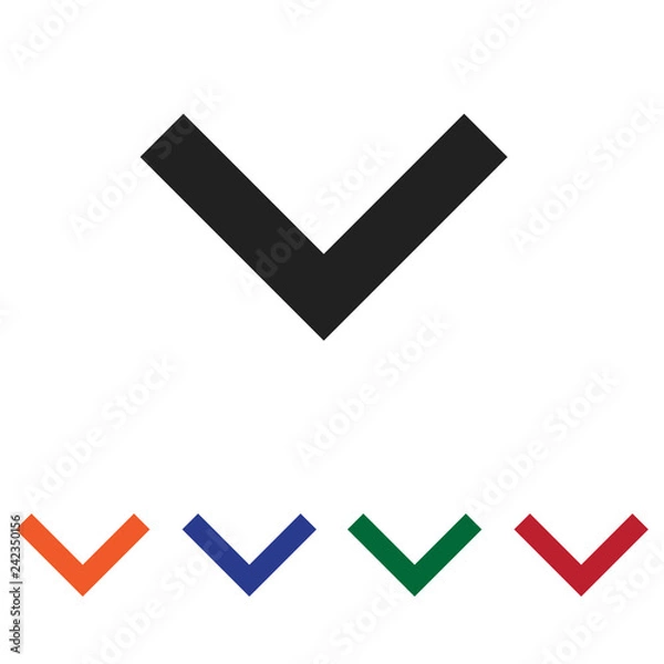 Fototapeta Arrow Down icon vector