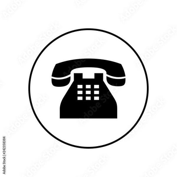 Obraz telephone icon logo