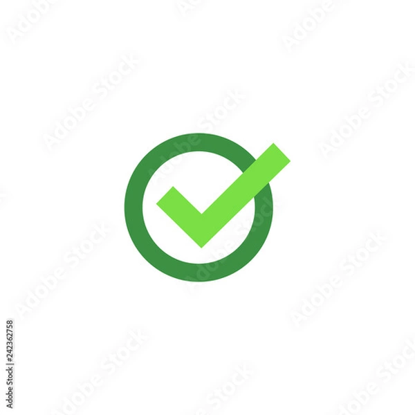 Fototapeta Checked simple icon