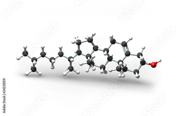 Fototapeta Cholesterin Molekuel