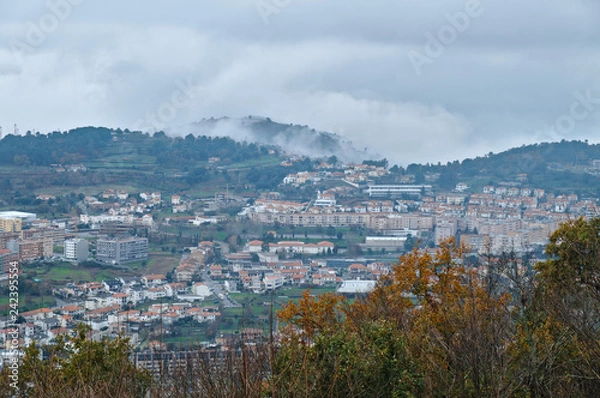 Fototapeta Overview of the city of Braga from Bom Jesus sanctuary