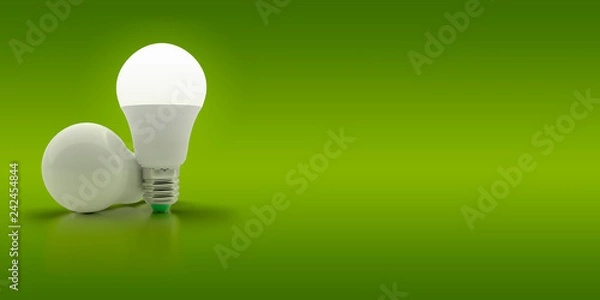 Obraz LED light bulb on an isolated background