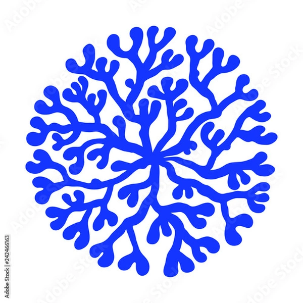 Obraz 海藻　海松紋（みるもん）ベクター素材