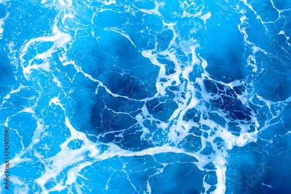 Fototapeta Ocean wavy surface close up