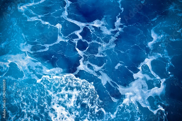 Fototapeta Ocean wavy surface close up