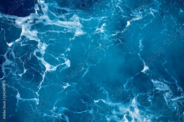 Fototapeta Ocean wavy surface close up