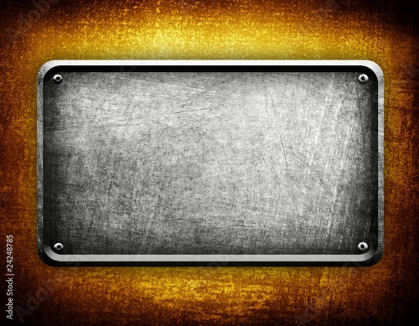 Obraz metal plate background