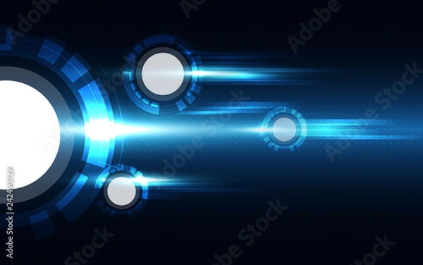 Fototapeta Blue Abstract Technology Background
